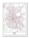 Denver Colorado USA City Map