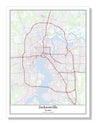 Jacksonville Florida USA City Map