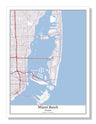 Miami Florida USA City Map