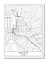Baton Rouge Louisiana USA City Map