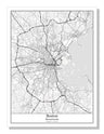Boston Massachusetts USA City Map