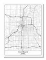 Grand Rapids Michigan USA City Map