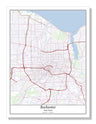 Rochester New York USA City Map