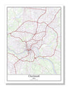 Cincinnati Ohio USA City Map
