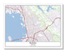 Berkeley California USA City Map