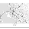 Oakland California USA City Map
