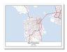 San Francisco California USA City Map