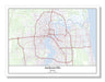 Jacksonville Florida USA City Map