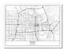 Omaha Nebraska USA City Map