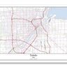 Toledo Ohio USA City Map