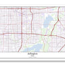 Arlington Texas USA City Map