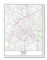 Cologne Germany City Map
