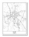 Seville Spain City Map