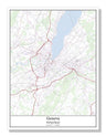 Geneva Switzerland City Map