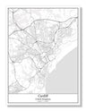 Cardiff United Kingdom City Map