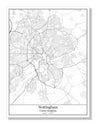 Nottingham United Kingdom City Map