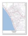 Oceanside California USA City Map