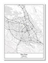 San Jose California USA City Map