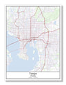 Tampa Florida USA City Map