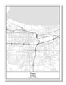 Gary Indiana USA City Map