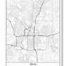 Akron Ohio USA City Map