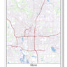 Akron Ohio USA City Map