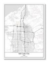 Salt Lake City Utah USA City Map
