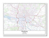 Hamburg Germany City Map