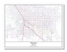 Tucson Arizona USA City Map