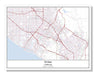 Irvine California USA City Map