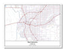 Sacramento California USA City Map