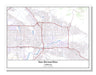 San Bernardino California USA City Map