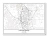 Colorado Springs Colorado USA City Map