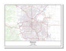 Denver Colorado USA City Map