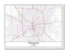 Indianapolis Indiana USA City Map