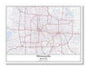 Minneapolis Minnesota USA City Map