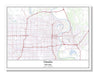 Omaha Nebraska USA City Map