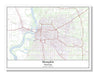 Memphis Tennessee USA City Map