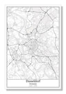 Dusseldorf Germany City Map