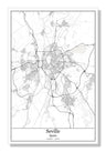 Seville Spain City Map