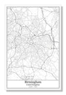 Birmingham United Kingdom City Map