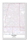Glendale Arizona USA City Map