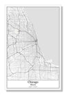 Chicago Illinois USA City Map