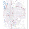 Wichita Kansas USA City Map