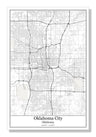 Oklahoma City Oklahoma USA City Map