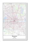 Houston Texas USA City Map