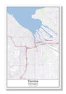 Tacoma Washington USA City Map
