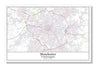 Manchester United Kingdom City Map