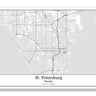 St Petersburg Florida USA City Map