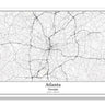 Atlanta Georgia USA City Map